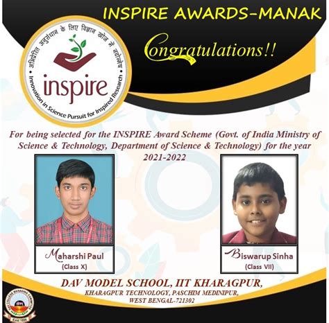 INSPIRE Awards MANAK Online Competitions 2021 .